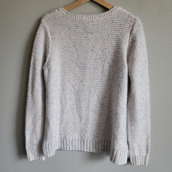 Sonoma Chunky Cable Knit Speckled Confetti Sweater - Picture 3 of 7